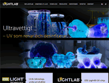 Tablet Screenshot of lightlab.se